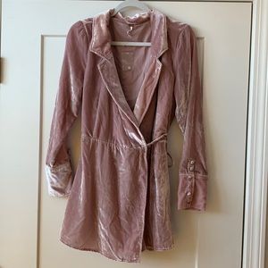 Free People Viola Velvet Romper